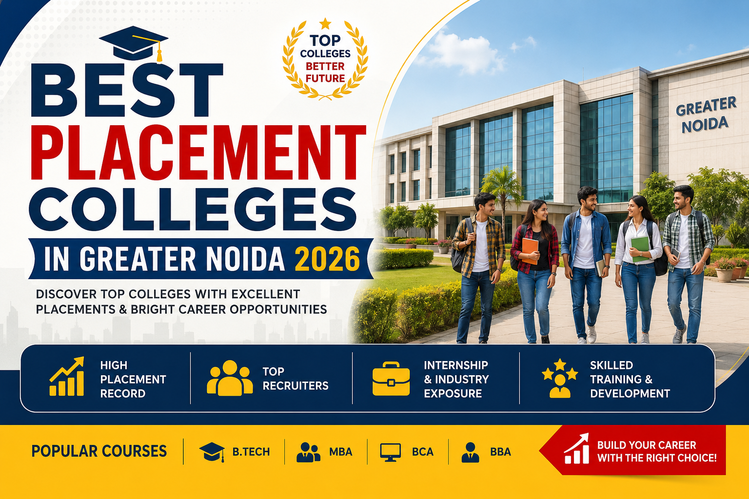 Best Placement Colleges in Greater Noida 2026: Highest Packages, Recruiters & Admission Details